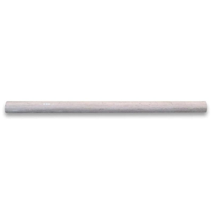 Haisa Light (White Oak) Marble 3/4x12 Polished Pencil Liner - TILE AND MOSAIC DEPOT