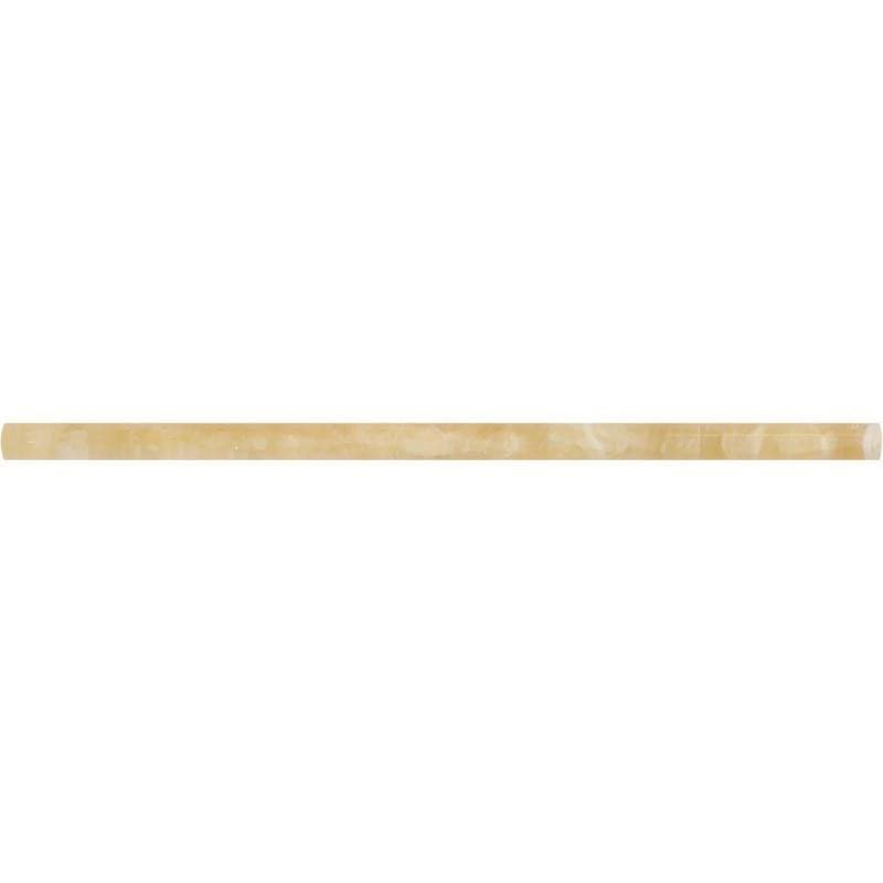 Honey Onyx 1/2x12 Polished Pencil Liner - TILE & MOSAIC DEPOT