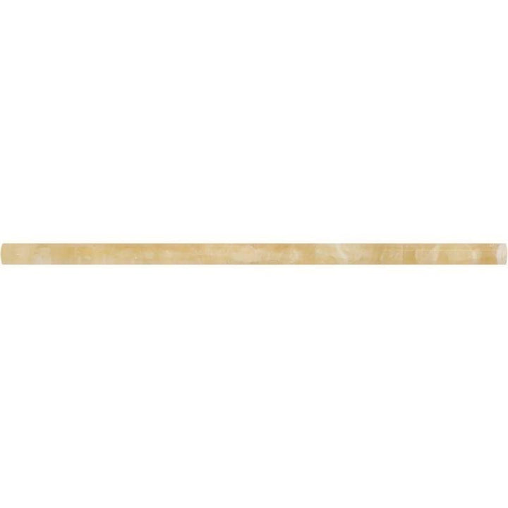 Honey Onyx 1/2x12 Polished Pencil Liner - TILE & MOSAIC DEPOT
