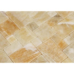 Honey Onyx Micro Mini Pattern Polished Mosaic Tile - TILE AND MOSAIC DEPOT