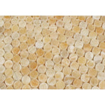 Honey Onyx Penny Round Polished Mosaic Tile - TILE AND MOSAIC DEPOT