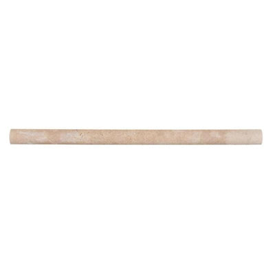 Ivory Travertine 3/4x12 Pencil Liner - TILE AND MOSAIC DEPOT