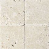 Ivory Travertine 6x6 Tumbled Tile - TILE & MOSAIC DEPOT