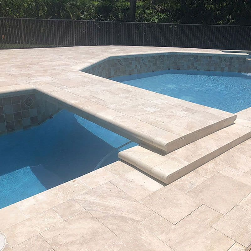 Travertine Pool Deck
