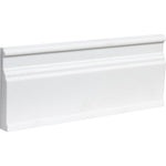 Bianco Lago Marble 5 1/16x12 Polished Baseboard Molding - TILE & MOSAIC DEPOT