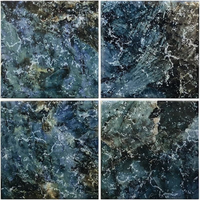 Lyra Tropicana Blue 6 x 6 Pool Tile Series.