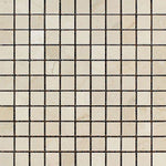 Crema Marfil Marble 1x1 Honed Mosaic Tile - TILE AND MOSAIC DEPOT