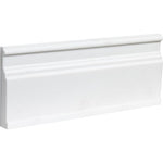 Mont Blanc White Marble Honed Baseboard Molding - TILE AND MOSAIC DEPOT