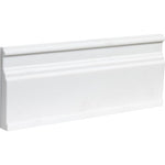 Mont Blanc White Marble Polished Baseboard Molding - TILE AND MOSAIC DEPOT