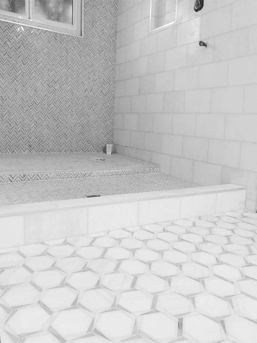 MYKONOS SIKINOS Dolomite/Leyte Blue/Thassos Mosaic Tile - TILE & MOSAIC DEPOT