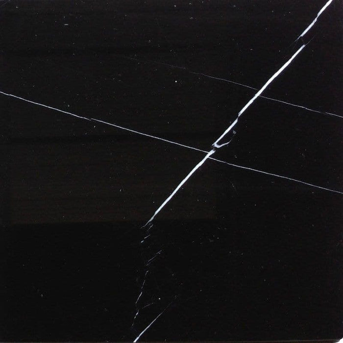 Nero Marquina Marble 24x24 Polished Tile - TILE AND MOSAIC DEPOT