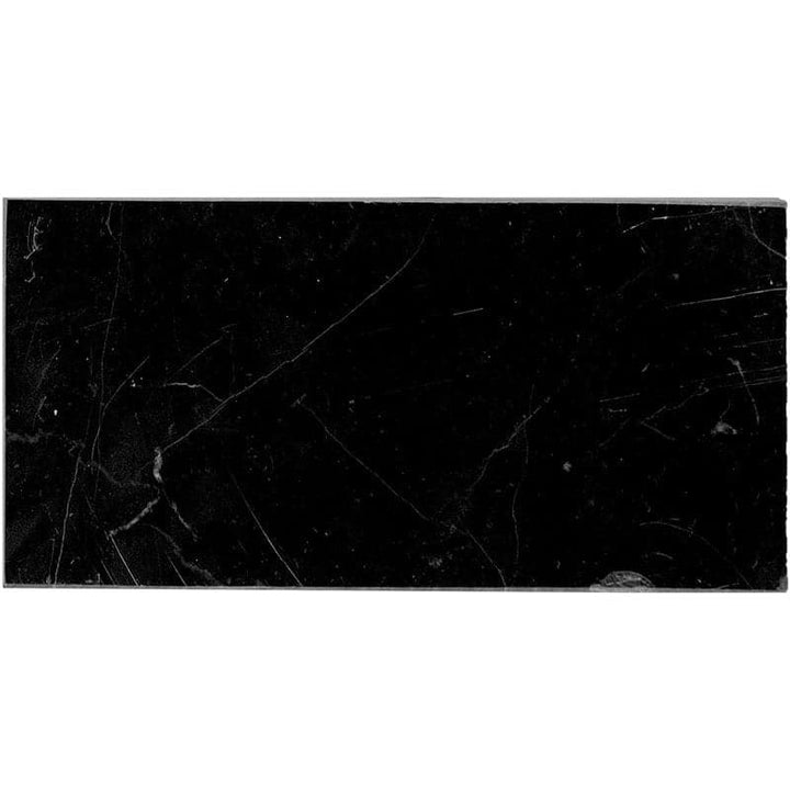 Nero Marquina Marble 3x6 Polished Tile - TILE AND MOSAIC DEPOT
