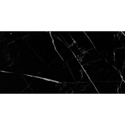 Nero Marquina Marble 6x12 Polished Tile - TILE AND MOSAIC DEPOT