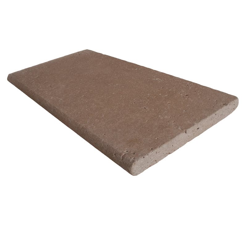 Noce Travertine 3cm 12x24 Tumbled Pool Coping - TILE & MOSAIC DEPOT
