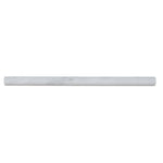 Asian Statuary (Oriental White) Marble 1/2x12 Honed Pencil Liner - TILE & MOSAIC DEPOT