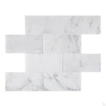 Asian Statuary (Oriental White) Marble 3x6 Polished Tile - TILE AND MOSAIC DEPOT