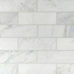 Asian Statuary (Oriental White) Marble 4x12 Polished Tile - TILE AND MOSAIC DEPOT