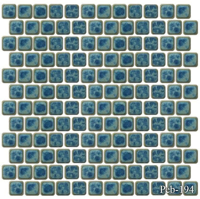 Peb Navy Blue 1 x 1 Pool Tile Series.