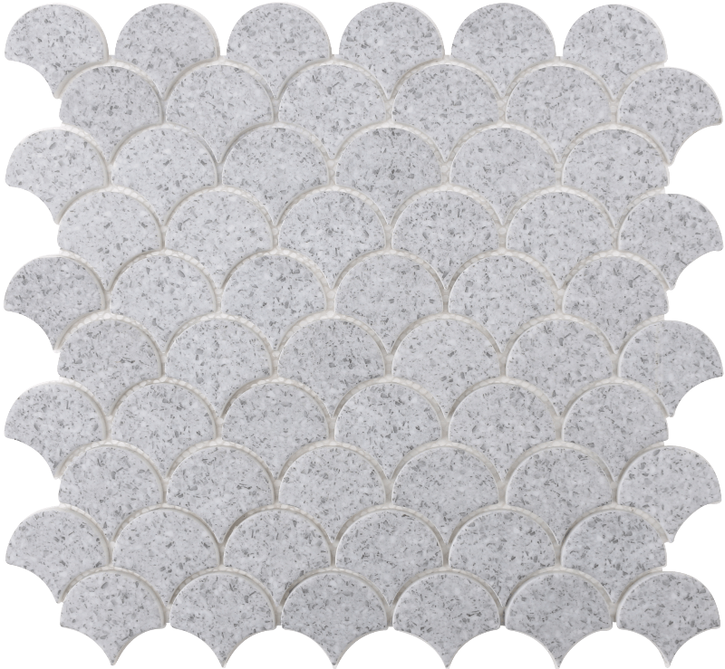 ROCKART TERRAZO SCALES GRAY 12X12 MOSAIC.