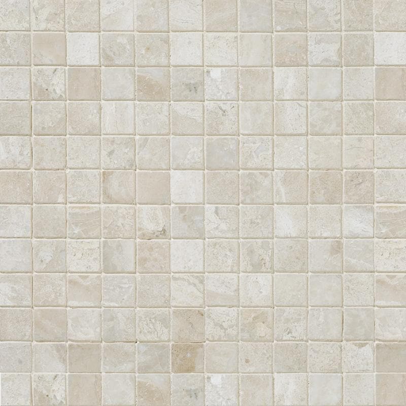 Royal Beige Marble 1x1 Polished Marble Mosaic Tile.