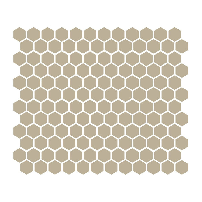 Sand 1″ Hexagon Glossy