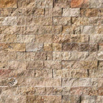 Scabos Travertine 2x4 Split Face Mosaic Tile - TILE AND MOSAIC DEPOT