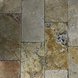 Scabos Travertine 6x12 3cm Tumbled Paver - TILE AND MOSAIC DEPOT