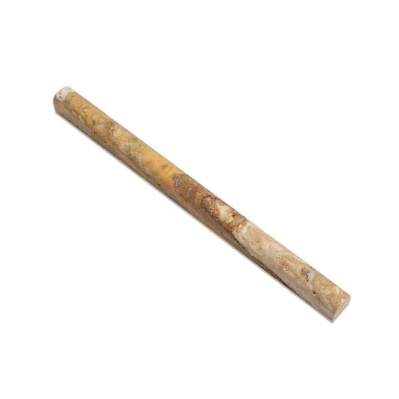 Scabos Travertine 3/4x12 Pencil Liner - TILE & MOSAIC DEPOT