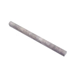 Silver Travertine 3/4X12 Pencil Liner - TILE & MOSAIC DEPOT