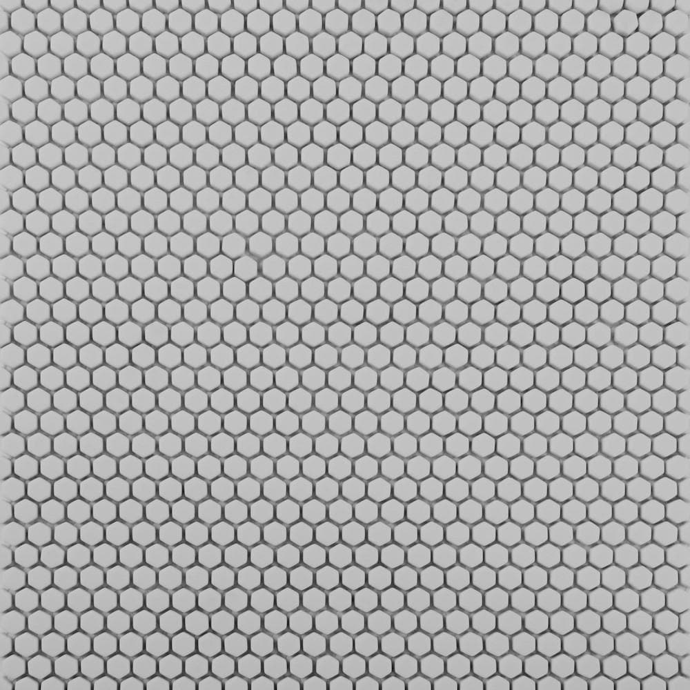 Smoke Solid Geometro Glass Mosaic Collection.