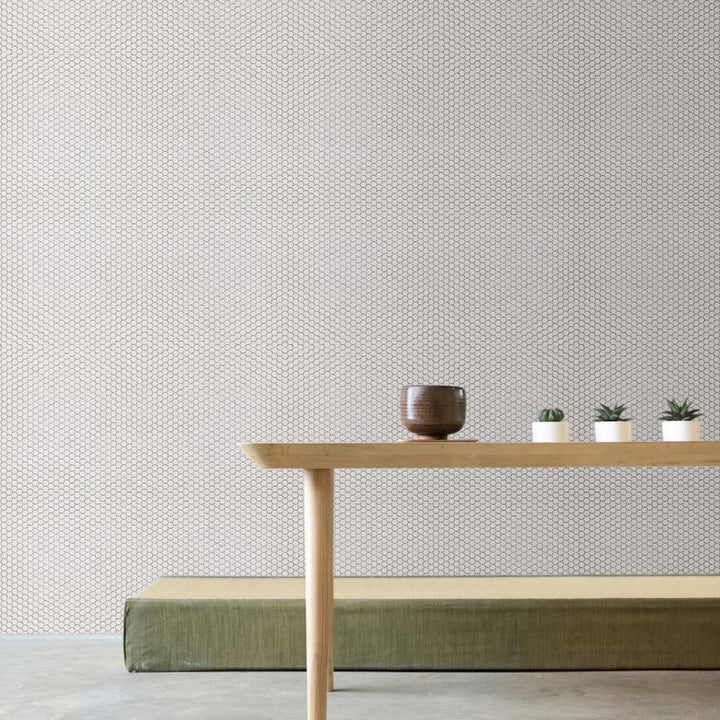 Smoke Solid Geometro Glass Mosaic Collection.