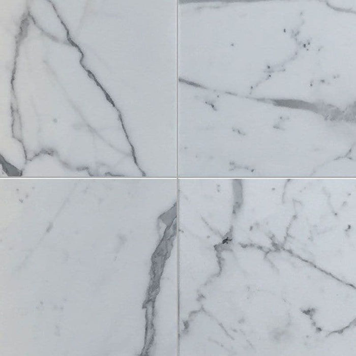 Statuario Marble 18x18 Honed Tile - TILE AND MOSAIC DEPOT