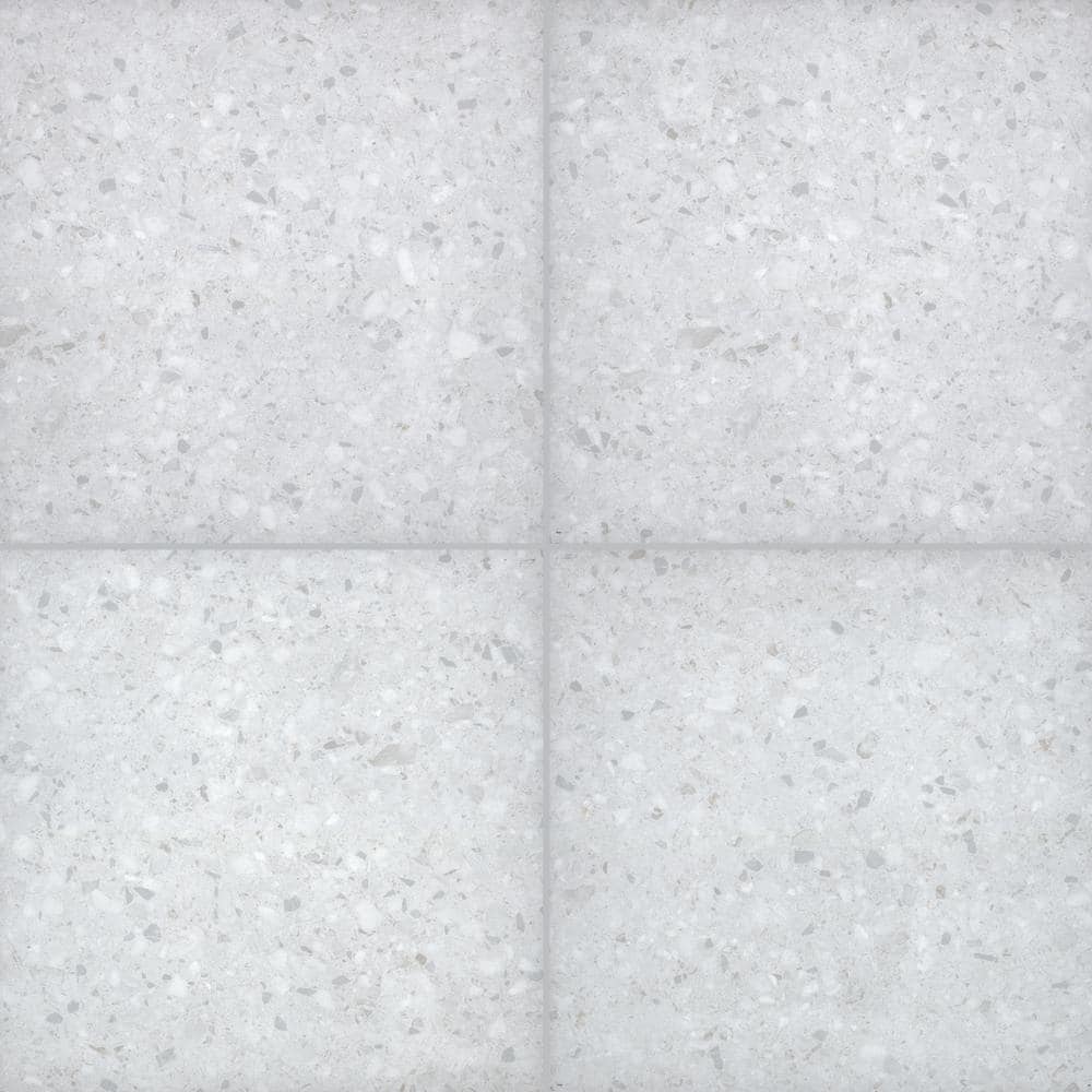 Terrazo Glacier 24x24 2 cm Porcelain Paver - TILE & MOSAIC DEPOT