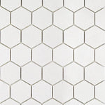 Thassos White Marble 3x3 Hexagon Polished Mosaic Tile - TILE AND MOSAIC DEPOT