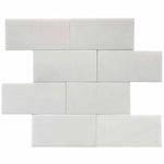 Thassos White Marble 3x6 Polished Marble Tile - TILE & MOSAIC DEPOT