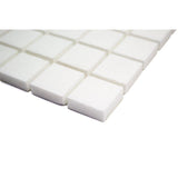 Thassos White Marble 1x1 Polished Mosaic Tile - TILE AND MOSAIC DEPOT