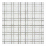 Thassos White Marble 5/8x5/8 Polished Mosaic Tile - TILE & MOSAIC DEPOT