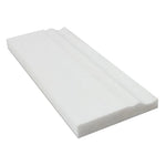 Thassos White Marble 4 3/4x12 Honed Baseboard Molding - TILE & MOSAIC DEPOT
