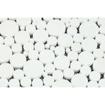 Thassos White Marble Bubble Design Honed Mosaic Tile - TILE & MOSAIC DEPOT