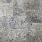 Silver Travertine Tumbled Versailles Pattern Tile - TILE AND MOSAIC DEPOT
