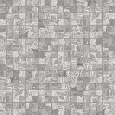 Unicom Sky Gris 2x2 Square Polished Ceramic Mosaic Tile - TILE & MOSAIC DEPOT