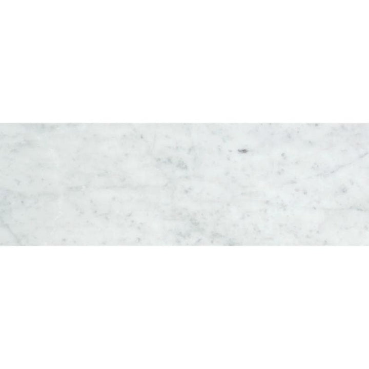 White Carrara Marble 4x12 Polished Tile - TILE & MOSAIC DEPOT