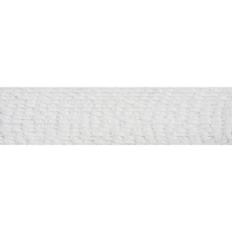 White Pearl Limestone 6x24 Combed Brushed Ledger Panel - TILE AND MOSAIC DEPOT