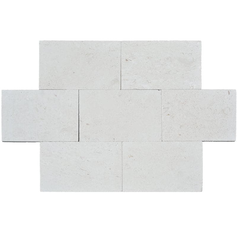 m*̈様 ホワイト フリースラグ Myra Limestone 3cm 16x24 Paver Tumbled | TMD